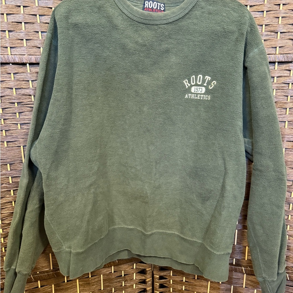 Roots Green Crewneck Sweater